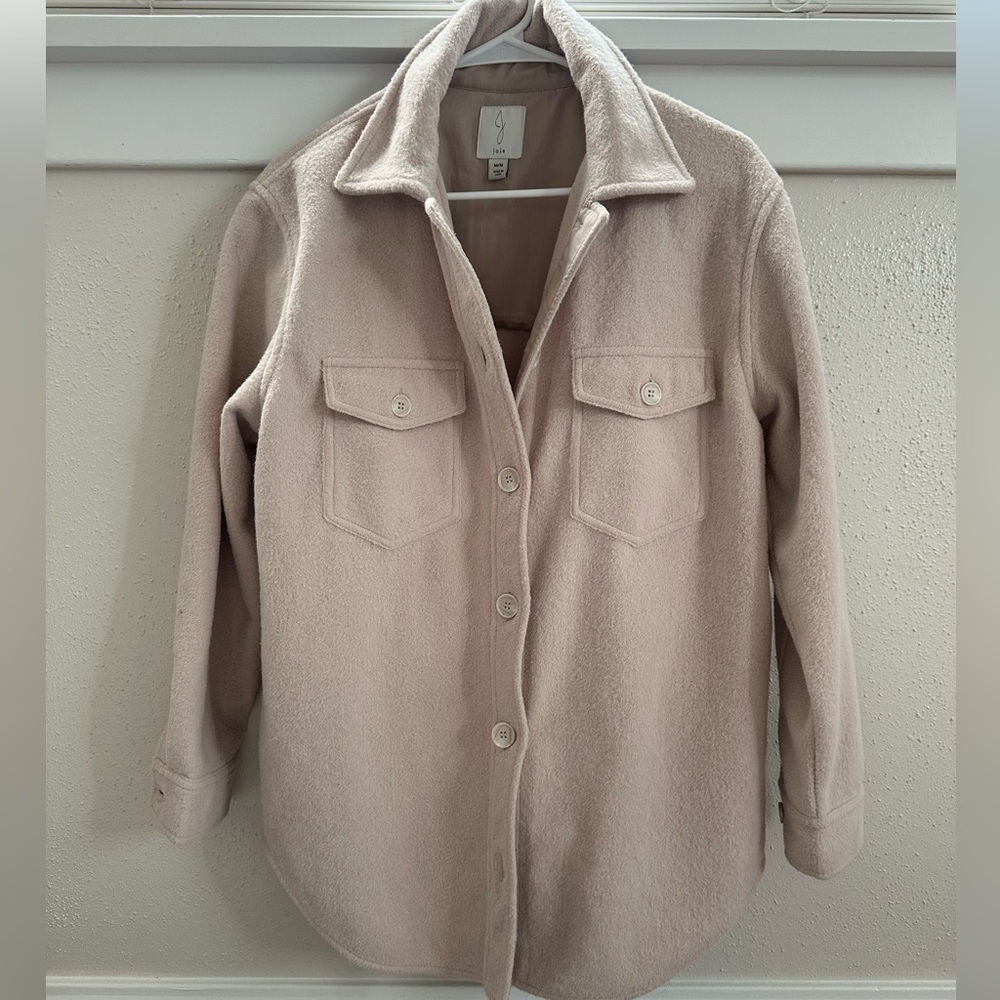 Joie button up flannel Tan